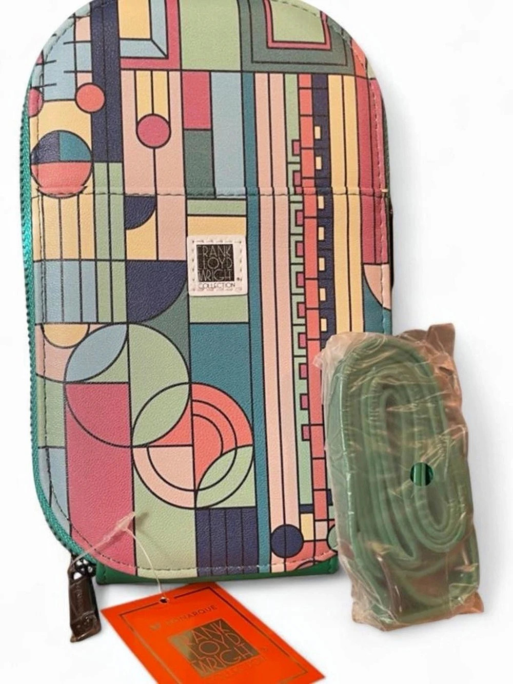 Francois L. Roy Frank Lloyd Wright Collection Geometric Crossbody Bag Multicolor
